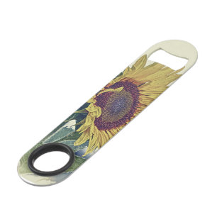 Retro Sunflower Vintage Bottle Opener