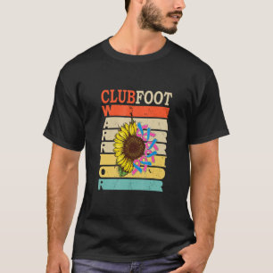 Retro Sunflower Warrior Ribbons Vintage CLUBFOOT T-Shirt