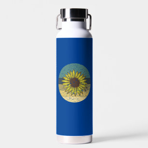 Retro Sunflower Water Bottle