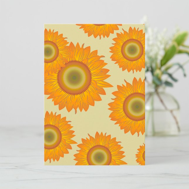 Retro Sunflowers Invitation (Creator Uploaded)