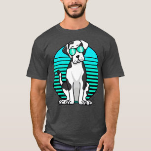 Retro Sunglasses Harlequin Great Dane Kids Boys Do T-Shirt