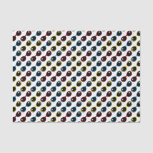 Retro Sunglasses Primary Hues Red Yellow Blue Tissue Paper