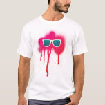 Retro Sunglasses Splatter T-Shirt<br><div class="desc">Flash that 80s style with this hot tee!</div>