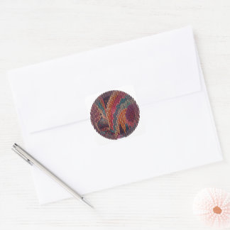 Retro Sunrise Cityscape Sticker #00001 – Customise