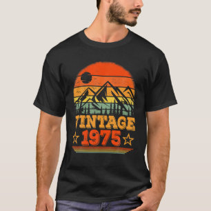 Retro Sunset 47 Years Old Vintage Retro 1975 47Th T-Shirt