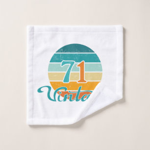 Retro Sunset 71 Vintage Distressed Wash Cloth