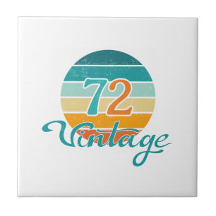 Retro Sunset 72 Vintage Distressed Tile