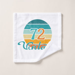 Retro Sunset 72 Vintage Distressed Wash Cloth