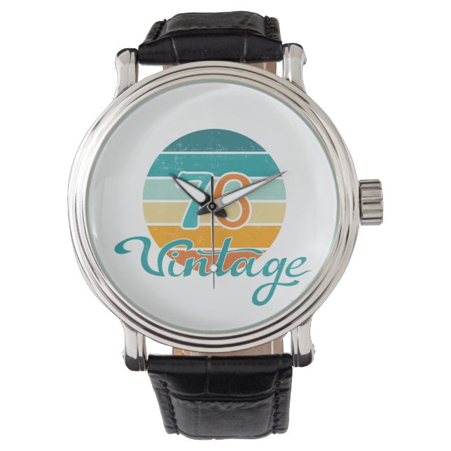 Retro Sunset 76 Vintage Distressed Watch (Front)