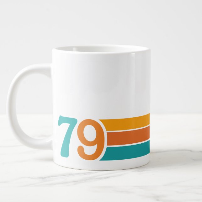 Retro Sunset 79 Large Coffee Mug (Left)