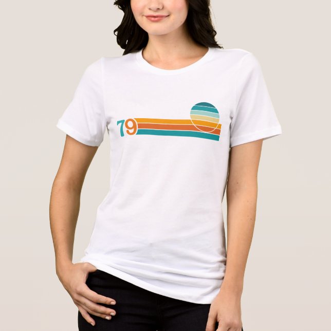 Retro Sunset 79 Tri-Blend Shirt (Front)