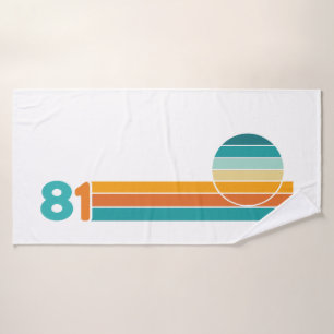 Retro Sunset 81 Bath Towel