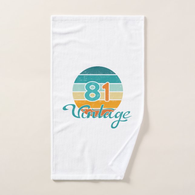 Retro Sunset 81 Vintage Distressed Bath Towel Set (Hand Towel)