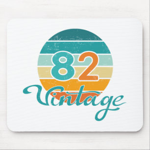 Retro Sunset 82 Vintage Distressed Mouse Pad