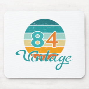 Retro Sunset 84 Vintage Distressed Mouse Pad