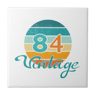 Retro Sunset 84 Vintage Distressed Tile