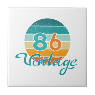 Retro Sunset 86 Vintage Distressed Tile