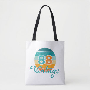 Retro Sunset 88 Vintage Distressed Tote Bag