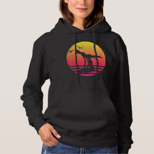 Retro Sunset Aerial Acroyoga Vintage Acro Yoga Hoodie