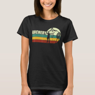 Retro Sunset Archery - Bow And Arrow Archer Art T-Shirt