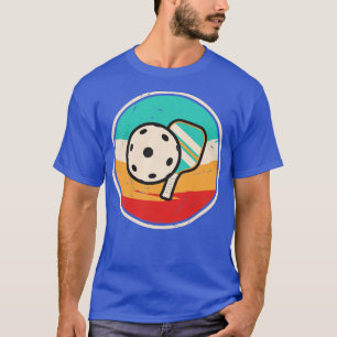Retro Sunset Badge Pickleball 2 T-Shirt
