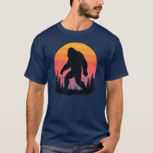 Retro Sunset Bigfoot T-Shirt | Vintage Sasquatch 
