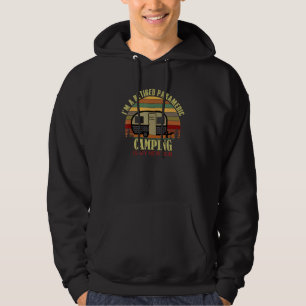 Retro Sunset Camper Retired PARAMEDIC New Job Camp Hoodie
