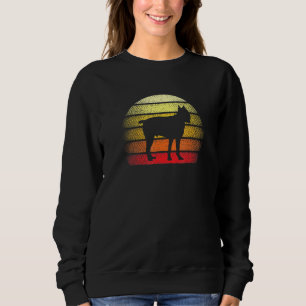 Retro Sunset Cane Corso Dog Theme Design Sweatshirt