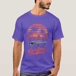 Retro Sunset Car cruisin through the sunset retro T-Shirt