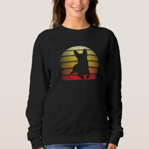 Retro Sunset Chihuahua Dog Theme Design Sweatshirt