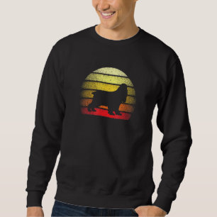 Retro Sunset Cocker Spaniel Dog Theme Design Sweatshirt