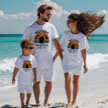 Retro Sunset Custom Family Cruise Customised Group T-Shirt<br><div class="desc">Experience the ultimate beachy vibes and retro summer style with the "Retro Sunset Custom Family Cruise Customised Group T-Shirt." This shirt is designed to capture the essence of a sun-soaked vacation, featuring retro sunset rays and a sunny disposition. With a unique retro sunshine shirt design, this tee brings the warmth...</div>