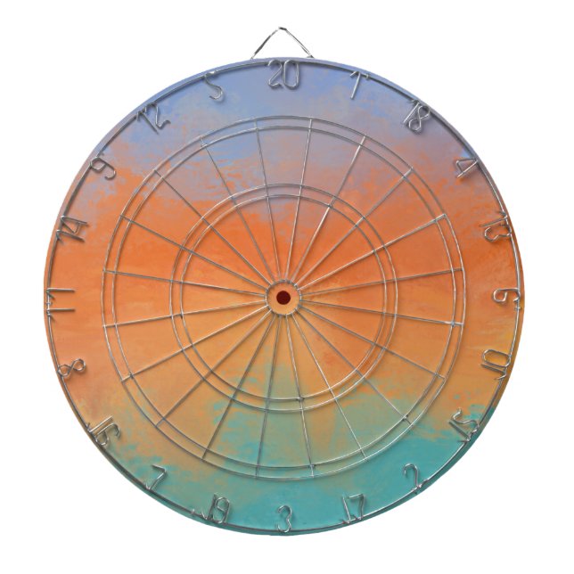 Retro sunset dartboard (Front)
