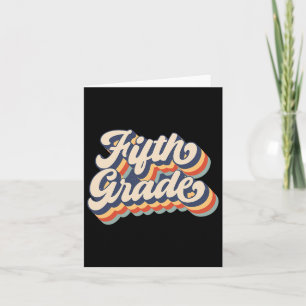 Retro Sunset Fifth Grade Teacher And Student Ck To Card