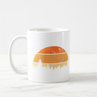 Retro Sunset Forest Coffee Mug