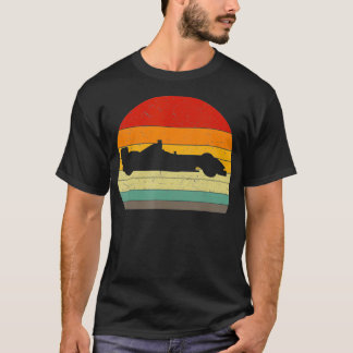 Retro Sunset Formula Race Car Racing Racer  T-Shirt