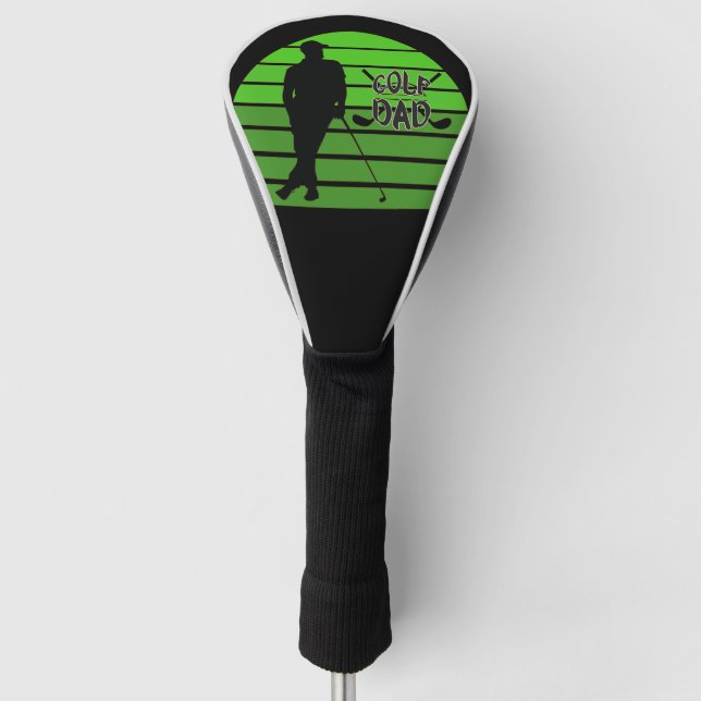 Retro Sunset Golf Dad Head Cover (Front)