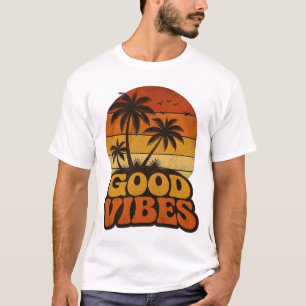Retro Sunset Good Vibes Graphic T-Shirt