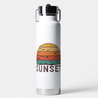 Retro Sunset Horizon Graphic Mug' Water Bottle