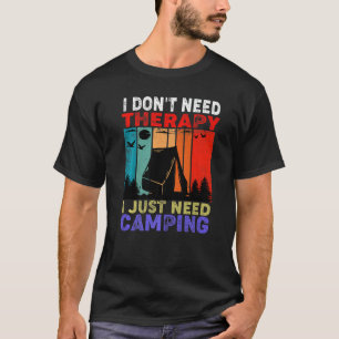 Retro Sunset I Don't Need Therapy I Just Need Cam T-Shirt