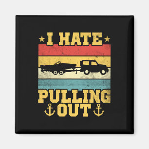Retro Sunset I Hate Pulling Out Magnet