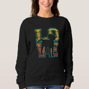Retro Sunset I Love My Treeing Walker Coonhounds D Sweatshirt