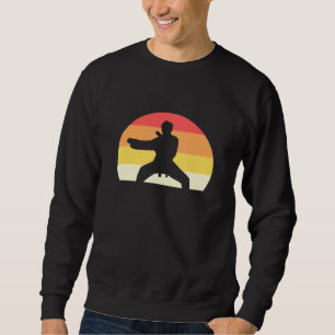 Retro Sunset Karate Vintage Taekwondo Sweatshirt