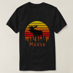 Retro Sunset Moose T-Shirt
