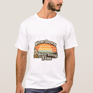 Retro Sunset Motivational T-Shirt