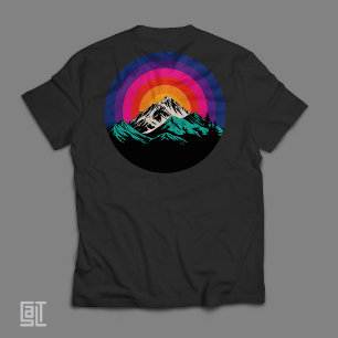 Retro Sunset Mountains T-Shirt