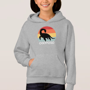 Retro sunset Ogopogo the Okanagan Lake Monster 70s