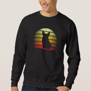 Retro Sunset Pembroke Welsh Corgi Dog Theme Design Sweatshirt