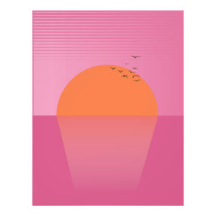 Retro Sunset Photo Print