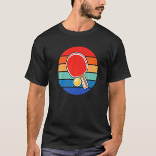 Retro Sunset Ping Pong Design  Ping Pong T-Shirt
